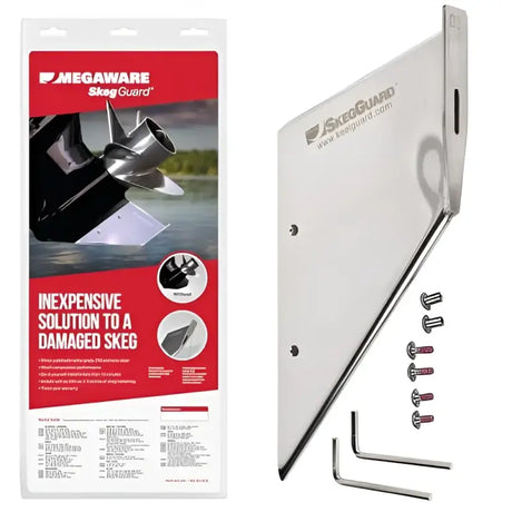 Keelguard Megaware Skegguard 27261 - Durable skeg protection against impacts and abrasions.