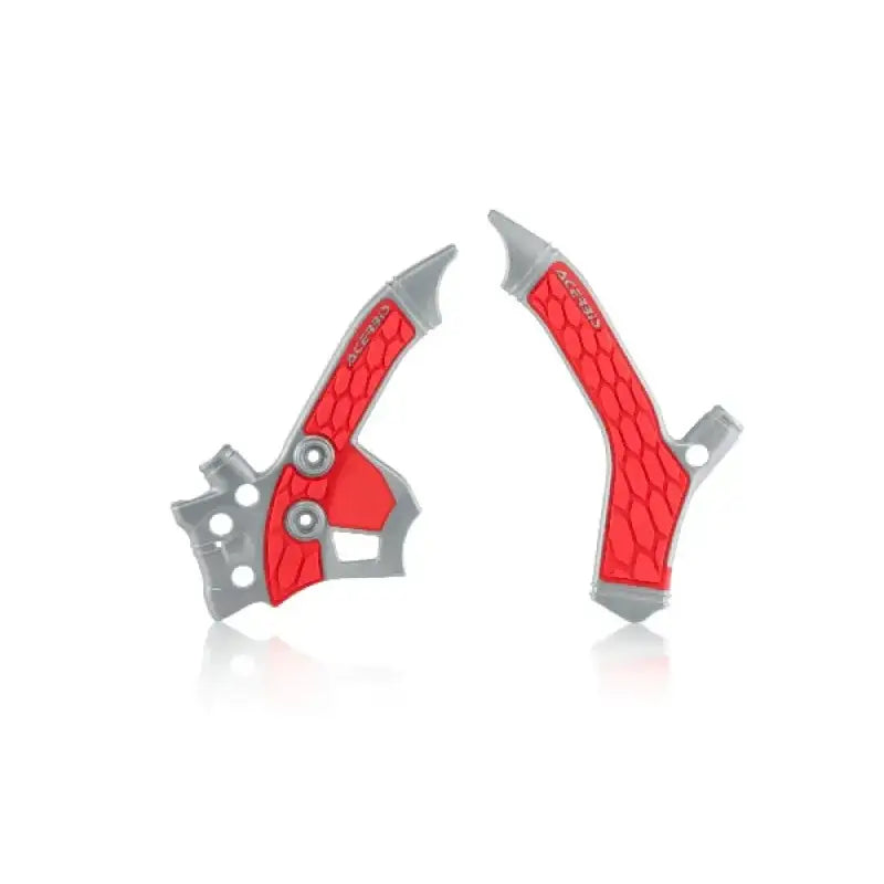 2726851418 X Grip Frame Guards Silver/Red