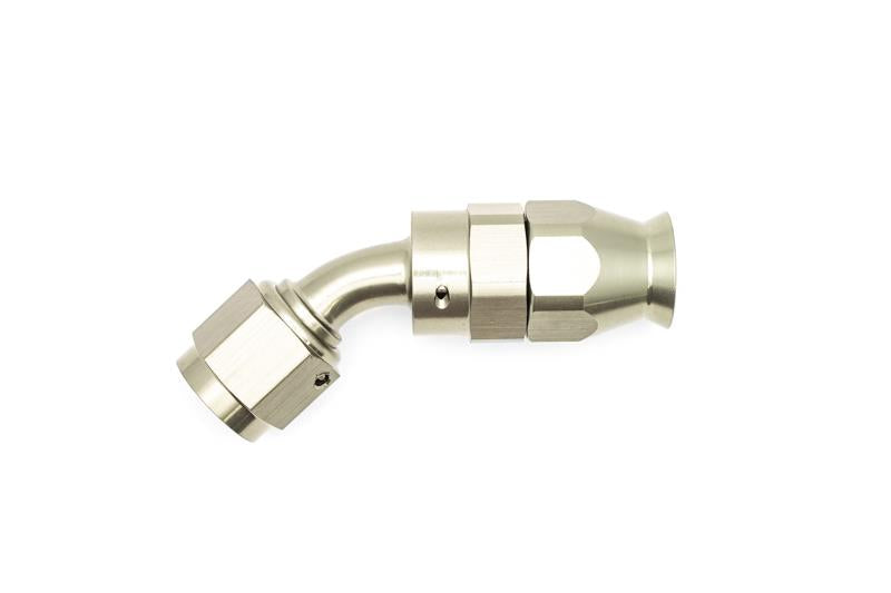 DeatschWerks 6-02-0851 DeatschWerks 6AN Female Swivel 45-Degree Hose End PTFE (Incl. 1 Olive Insert)