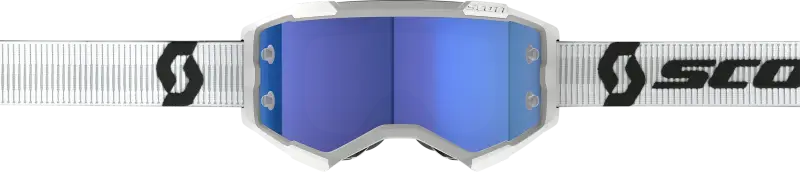 272828-0002349 Scott Fury Goggle White Blue Chrome Works 
