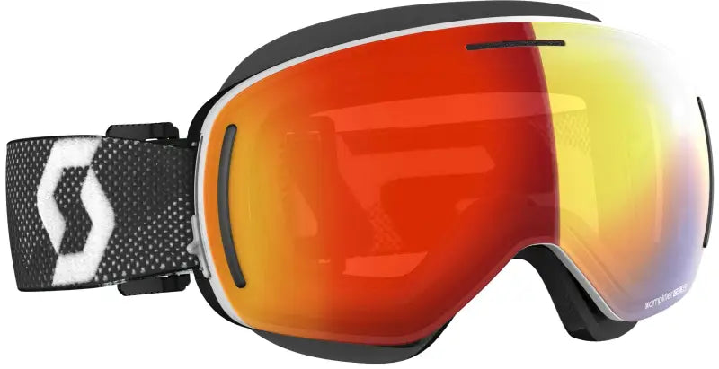 SCOTT 272845-1035312 Lcg Evo Snowcross Goggle Wht/Blk Enhancer Red Chrome