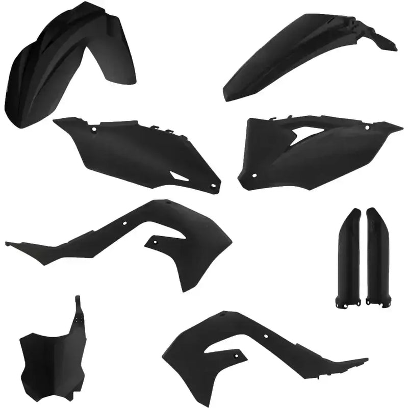 ACERBIS 2736297440 Full Plastic Kit Kaw Black Metallic