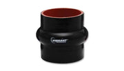 Vibrant 2738 Vibrant 4 Ply Reinforced Silicone Hump Hose Connector - 4.5in I.D. x 3in long (BLACK)