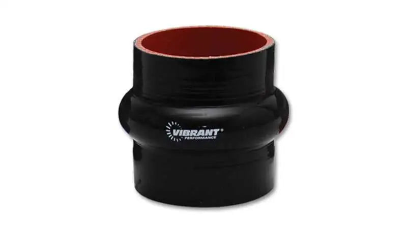 Vibrant 2738 Vibrant 4 Ply Reinforced Silicone Hump Hose Connector - 4.5in I.D. x 3in long (BLACK)