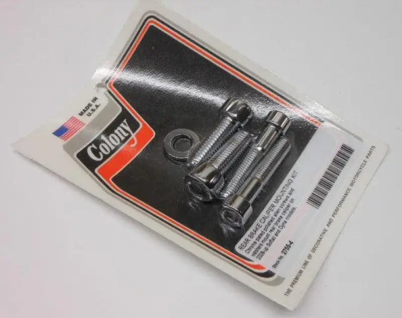 2755-4 Colony Machine Rear Caliper Mount Kit Softail Dyna 08-17 - RV and Auto Parts