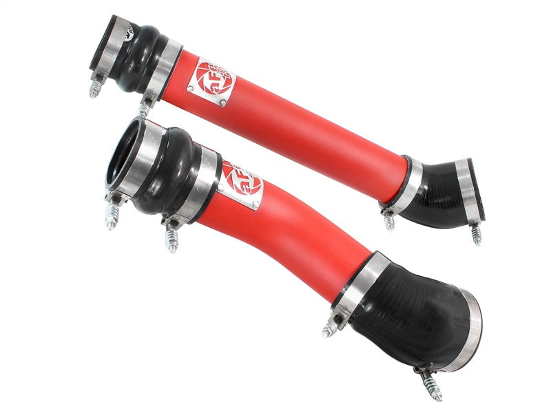 aFe 46-20064-R aFe Bladerunner Intercooler Tubes Hot & Cold Side 3.5in 94-02 Dodge Diesel Trucks L6-5.9L (td) - Red