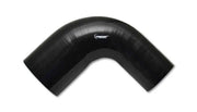 Vibrant 2783 Vibrant 4 Ply Reinforced Silicone 90 degree Transition Elbow - 2.75in I.D. x 3in I.D. (BLACK)