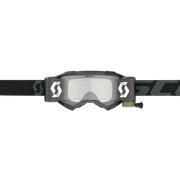 Dark gray Fury Goggle with mirrored lens and no-slip silicone strap for Scott Fury Goggle fans