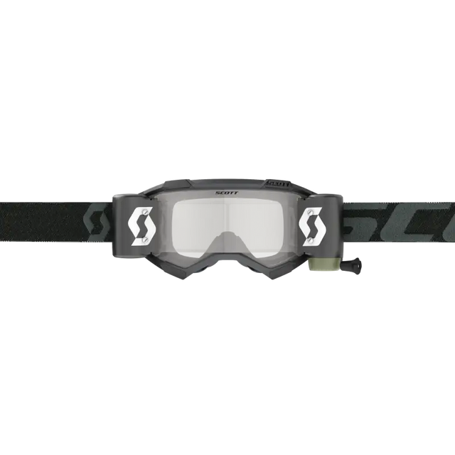 Dark gray Fury Goggle with mirrored lens and no-slip silicone strap for Scott Fury Goggle fans