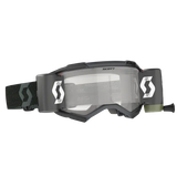 Dark grey Fury Goggle with clear lens and no-slip silicone strap for Scott Fury Goggle fans