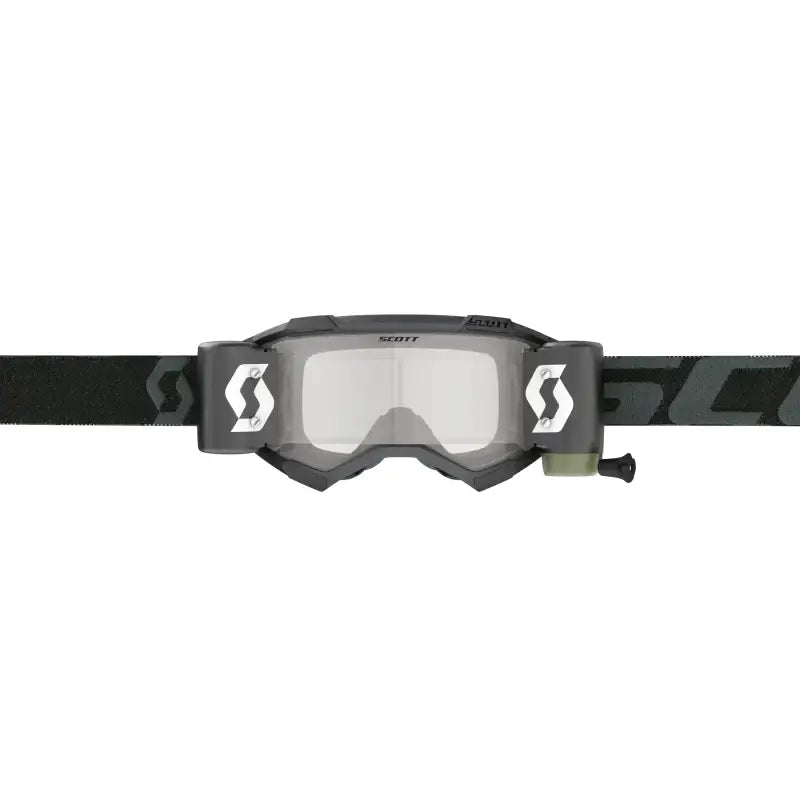 Dark gray Fury Goggle with mirrored lens and no-slip silicone strap for Scott Fury Goggle fans