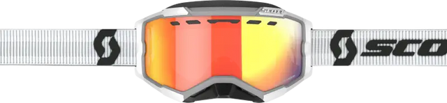 SCOTT Fury Goggle Snow Cross Ls White W/Red Chrome for Powersports