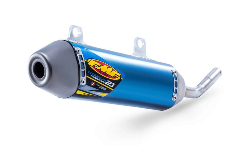 FMF Powercore 2.1 Silencer Exhaust 024091 - Silver TI T-Core 2.1
