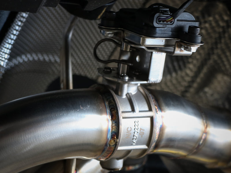aFe 49-36043-C aFe POWER Takeda 2020 Toyota Supra L6-3.0L (t) 3in-2.5in 304 SS CB Exhaust Carbon Tips