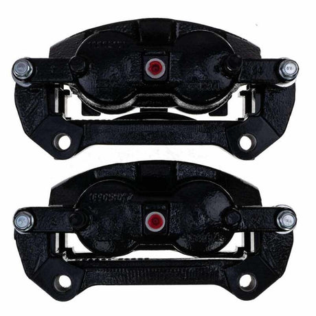 Power Stop 10-21 Ford Expedition Front Black Caliper - Pair w/Bracket - PowerStop