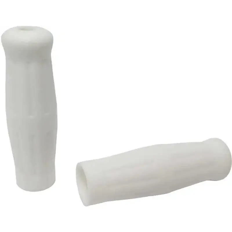 28-0108A Grips Old School White W/O Throttle Sleeve