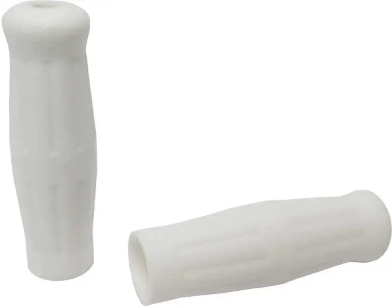 28-0108A Grips Old School White W/O Throttle Sleeve