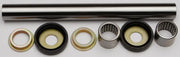 Swingarm bearing kit with metal shaft needle bearings seals washers for suspension linkage