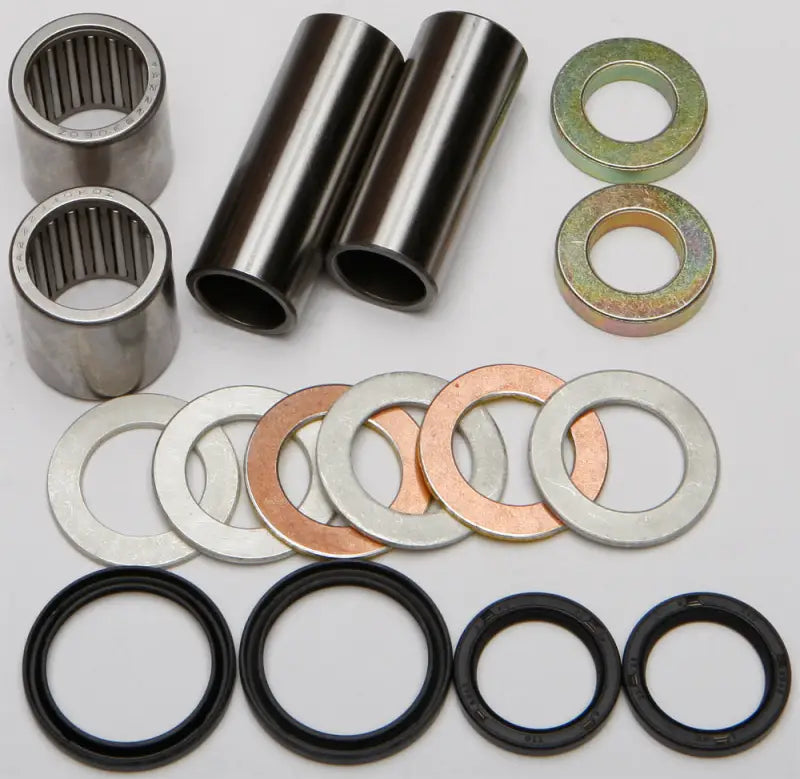 Assorted metal bushings, washers, and seals.