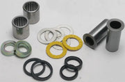 Automotive swingarm bearing kit with metal and rubber suspension components