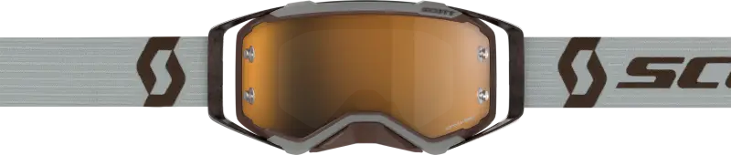 SCOTT Prospect Amplifier Goggle Grey/Brown Gold Chrome Works for Powersports