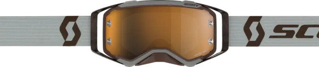 SCOTT Prospect Amplifier Goggle Grey/Brown Gold Chrome Works for Powersports