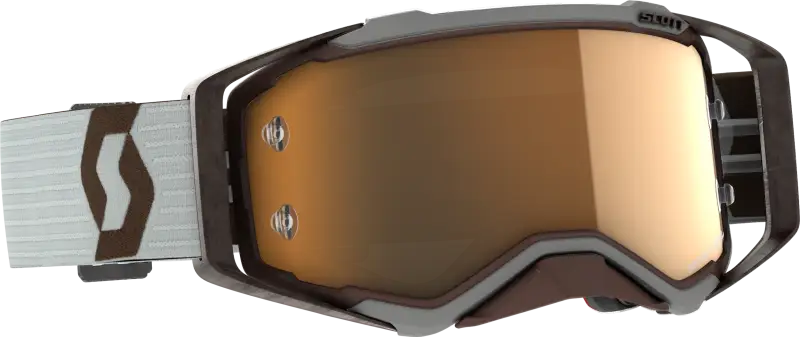 285536-7430324 Scott Prospect Amplifier Goggle Grey/Brown Gold Chrome Works 