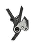 Black and gray grip frame guard for BMW motorcycle for protection and style