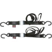 28622LOGO Powertye Tie-Down Cam S-Hook 1.5 InchX6' Black Pair - RV and Auto Parts
