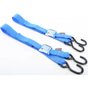 28623 Powertye Tie-Down Cam S-Hook 1.5"X5.5' Blue Pair 