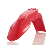 Red plastic motorcycle fender for Gas/KTM model 2872700004, sleek and durable design