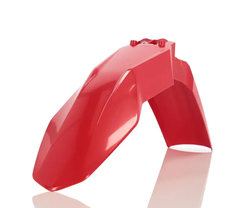 Red plastic motorcycle fender for Gas/KTM model 2872700004, sleek and durable design
