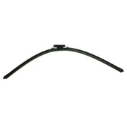 Curved black windshield wiper from 28AOE Bosch Wiper Blade for clear visibility