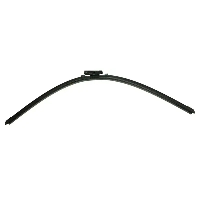 Curved black windshield wiper from 28AOE Bosch Wiper Blade for clear visibility