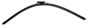 Curved black windshield wiper from 28AOE Bosch Wiper Blade for clear visibility