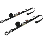 29622-S Powertye Tie-Down Cam Sec Hook Soft-Tye 1.5"X6' Black/Black Pair 