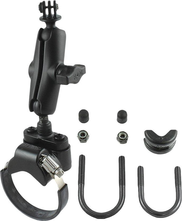 Strap Clamp Roll Bar Mount W/1" Ball Gopro Hero Adapter