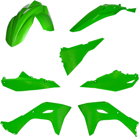 2983560006 Acerbis Plastic Kit Kaw Original `24 Green - RV and Auto Parts