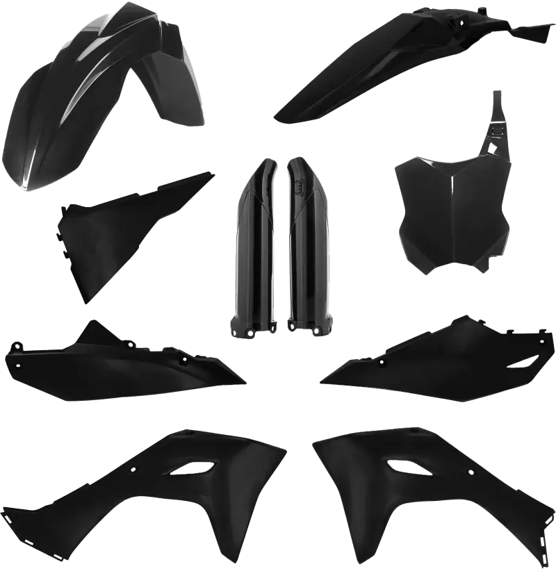 2983570001 Acerbis Full Plastic Kit Kaw Black - RV and Auto Parts