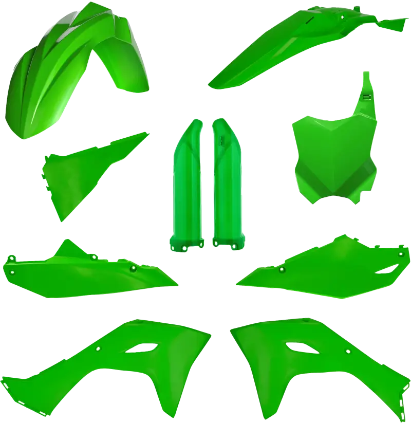 2983570006 Acerbis Full Plastic Kit Kaw Original `24 Green - RV and Auto Parts