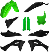 2983571089 Acerbis Full Plastic Kit Kaw Green/Black - RV and Auto Parts