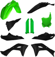 2983571089 Acerbis Full Plastic Kit Kaw Green/Black - RV and Auto Parts