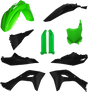 2983571089 Acerbis Full Plastic Kit Kaw Green/Black - RV and Auto Parts