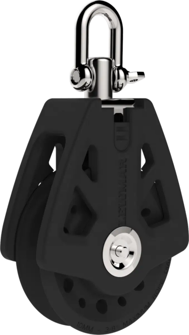 29925001BK Lewmar 50Mm Sync Block Single Bk - Sailboat