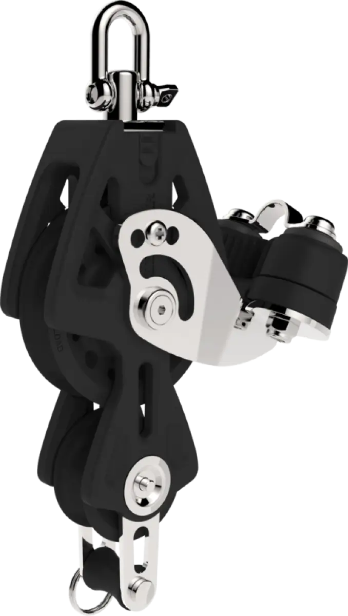 29925039BK Lewmar 50Mmsyncblockfiddle Bkt Cam Bk - Sailboat Block