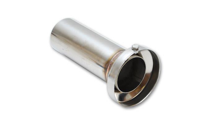 Vibrant 1184 Vibrant 3.90in OD Low Inner Silencer Muffw/ 3.90in ID Single Wall Exh Tip2.5in OD Tuning Tube