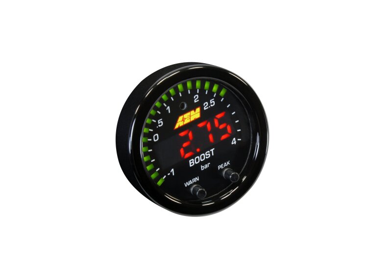 AEM 30-0308 AEM X-Series Boost Pressure -30inHg 60psi Gauge Kit