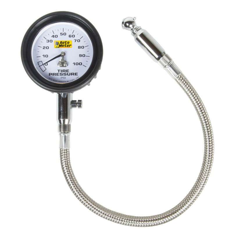 AutoMeter 2164 Autometer 100 PSI Tire Pressure Gauge