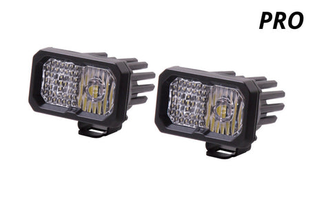 Diode Dynamics Stage Series 2 In LED Pod Pro - White Combo Standard WBL (Pair) - DD6408P