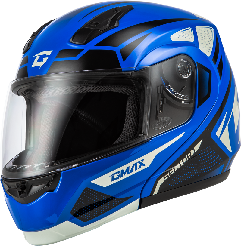 M1043979 Gmax Md-04 Sector Helmet Blue/Black 3X